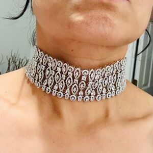 Choker Swarovski Style Handcrafted High Quality Necklace